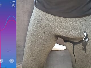 Huge Hands Free Cumshot In Through Pants free video