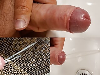 Covered Public Dansk Restrooms Completely In Cum free video