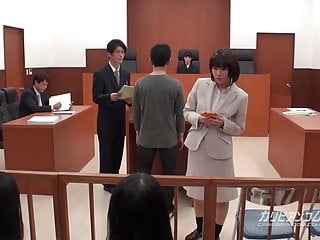 Asian Lawyer Having To Hand Job In The Court free video