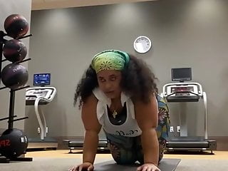 Pinkyxxx Working Out Like A Beast In The Jungle free video