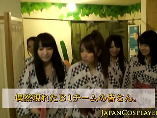 Cosplay Kimono Nippon Babes Fucking In Group free video