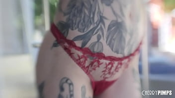 Tattooed Redhead Alt Girl Penny Archer Plays With Her Natural Tits Before A Doggystyle Fucking free video