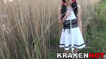 Krakenhot - Submission Of A Chained Brunette Teen Outdoor free video