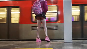 Public School Girl In The Swbway Upskirt free video