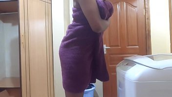 Indian Stepmom Hidden Camera After Shower Gets Horny (1) free video