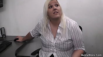 Boss Bangs Fat Office Blonde Secretary After Titjob free video