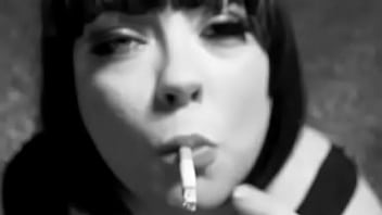 Chubby Mistress Tina Snua Chain Smokes 2 Lucky Strike Cigarettes - Smoking Fetish free video