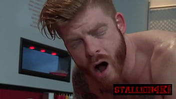 Glorious Gay Ginger Gives His Ass To A Big Stud free video