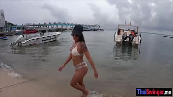 Beach Tease And Romantic Fuck With Thai Wifey free video