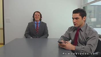 Gay Rimjob And Anal Sex In The Office During Working Time