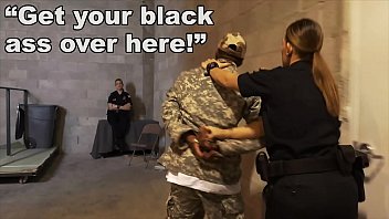 Black Patrol - Fake Soldier Gets Used As A Black Fuck Toy By White Cops free video