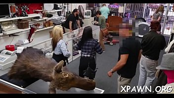 Large Meat Stick Is Drilling A Lewd Amateur In The Store