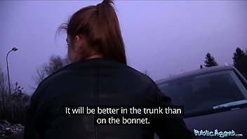 Public Agent Innocent Looking Ginger Girl Fucked Over A Car Bonnet free video