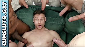 9 Huge Dicks Vs A Tight Asshole! Andrew Connor Gets Gaped And Filled To The Brim With Sperm In This Insane Fuck Feast