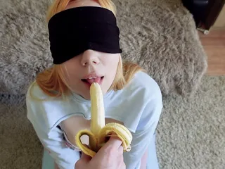 Cheated Silly Step Sister In Blindfolded Game, But I Think She Liked It free video
