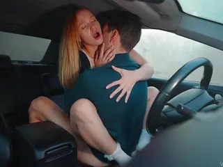He Drove Me In My School Uniform Into The Woods In His Car To Fuck Me, And I Took Off My Panties Myself free video