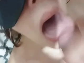 Cumming In The Mouth Of The Hot Young Girl… Filling Her Mouth With Cum free video