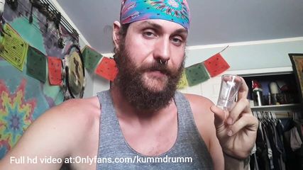 Daddy Makes You Drink A Shot Glass Of Cum For Peeping On Him From The Closet free video