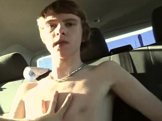 Cute Amateur Twink Lewis Sucking A Huge Cock On A Back Seat free video