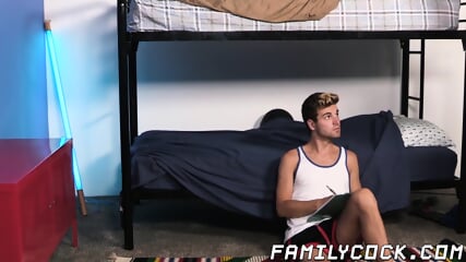 Buff Stepdads Dick Sucked By Stepsons In A Threesome Fuck free video