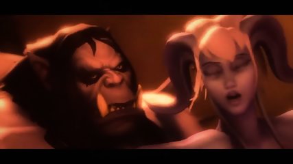 Cartoon 3D World Of Big Orcs And Sexy Dark Elves free video