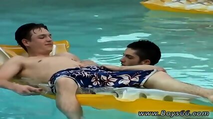 Double Penetration Gay Anal Mature Kaleb's Pissy Pool Party free video